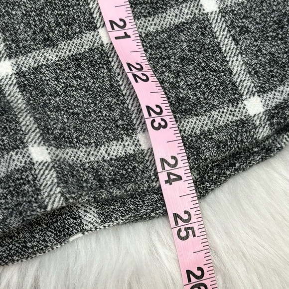 BKE from The Buckle Brushed Flannel Shirt Button Down Black White Eased Fit LRG - Picture 11 of 15